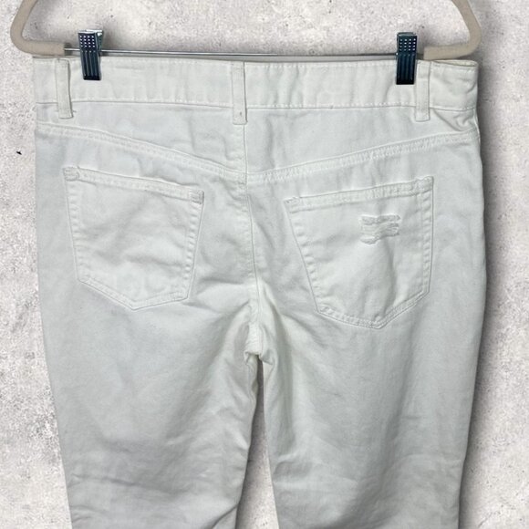 NEW AFRM Distressed High Rise Jeans Size‎ 28 Revolve New Without Tag White Denim - Picture 4 of 13